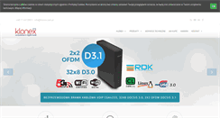 Desktop Screenshot of klonex.com.pl